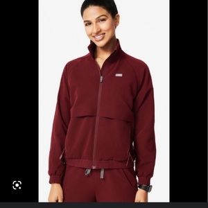 FIGS Sydney Scrub Jacket Burgundy Limited Edition Size Small